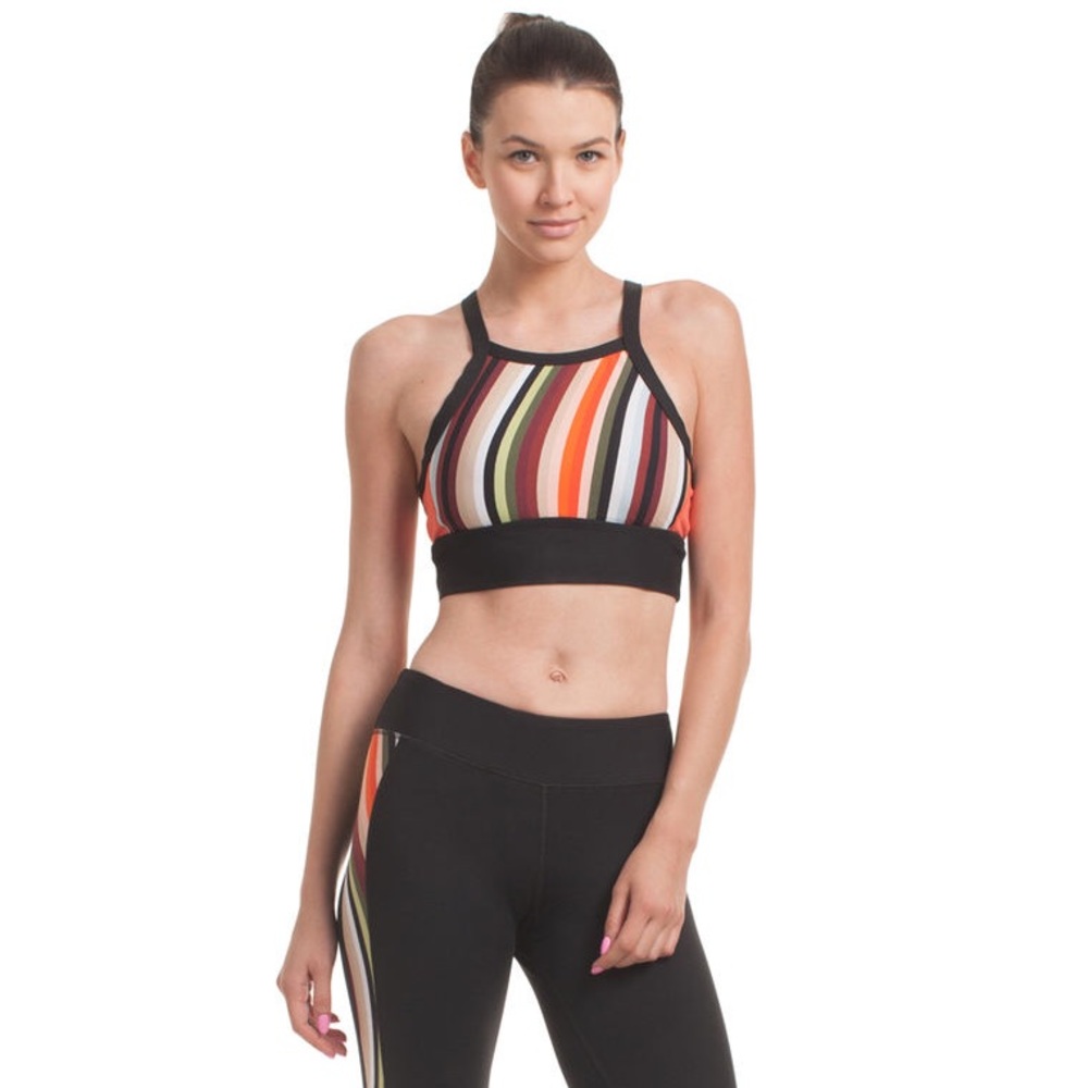 Trina Turk La Floradita High Neck Sports Bra NWT